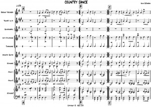 front page of Country Dance score